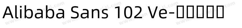 Alibaba Sans 102 Ve字体转换